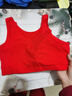 貓人女童本命年少女文胸學(xué)生發(fā)育期新年馬紅色內衣褲套裝12歲純棉背心 文胸+內褲【二階段】 155 (L) （推薦體重90-105斤） 曬單實(shí)拍圖