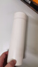 名創(chuàng  )優(yōu)品（MINISO）保溫杯大容量女士高檔男款便攜車(chē)載學(xué)生泡茶水杯子云絮白495mL 曬單實(shí)拍圖