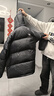 駱駝[黑鉆3.0]羽絨服男90%絨秋冬保暖時(shí)尚顯瘦高蓬羽絨服女 A13CAPN110A5，幻影黑 ，中性（金箔內） XL 曬單實(shí)拍圖