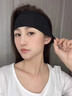 TULM留長(cháng)發(fā)過(guò)渡期神器四季運動(dòng)發(fā)帶男針織吸汗頭套男女日常百搭頭巾發(fā) F0002黑色發(fā)帶（男女通用） 曬單實(shí)拍圖