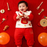 優(yōu)奇過(guò)年拜年服喜慶紅色嬰兒衣服秋冬裝寶寶棉服周歲滿(mǎn)月百天分體套裝 祥瑞福袋套裝 100 曬單實(shí)拍圖