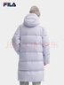 FILA斐樂(lè )官方RGB羽絨男女長(cháng)款羽絨服2025年冬情侶款連帽防寒保暖外套 曬單實(shí)拍圖