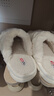 紅豆靜音棉拖鞋女款秋冬季2025新款室內居家無(wú)聲防滑保暖毛絨拖鞋男士 白色【靜音無(wú)聲】 38-39 適合37-38 曬單實(shí)拍圖