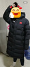 李寧（LI-NING）長(cháng)款羽絨服男女榮耀國旗2025冬季新款85%鴨絨保暖 黑色 XL (180) 曬單實(shí)拍圖