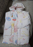 鴨鴨兒童羽絨服中長(cháng)款女童寶寶可愛(ài)加厚時(shí)尚保暖冬季小童裝外套YD 粉色 120 曬單實(shí)拍圖