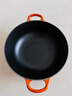 酷彩（Le Creuset）法國進(jìn)口琺瑯鑄鐵鍋炒鍋煎炸燉煮鍋電磁爐燃氣通用深燒鍋26cm桔色 曬單實(shí)拍圖
