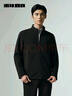 利郎【防水】夾克外套春秋男新款純色商務(wù)立領(lǐng)夾克遠紅外保暖防水外套 黑色（G5QFY8201Y） XL 175/92A 曬單實(shí)拍圖