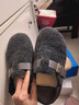 啄木鳥(niǎo)內增高加絨勃肯鞋女2025秋冬毛呢子保暖棉鞋一腳蹬灰色毛毛鞋 灰色 38 (240mm) 曬單實(shí)拍圖