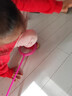 寶利嘉大人小孩跳跳球兒童玩具閃光跳旋轉跳環(huán)圈健身甩腳球兒童玩具男女閃光跳腳上成人蹦蹦球彈力球 粉色-桿子帶燈 曬單實(shí)拍圖