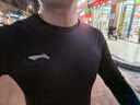 李寧跑步運動(dòng)套裝速干衣緊身冬滑雪男女短褲籃球羽毛球打底健身訓練服 曬單實(shí)拍圖