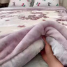 oeny毛毯被子雙層拉舍爾宿舍單人鋪床毯昆慶學(xué)生拉舍爾毛毯辦公宿舍單 A039粉色 150cmX200cm 曬單實(shí)拍圖