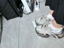 依思 Q（exull）超輕厚底老爹鞋女鞋2025新款增高運動(dòng)鞋女鞋軟底防滑百搭休閑鞋女 灰色 37 現貨速發(fā) 曬單實(shí)拍圖