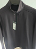 布先生半拉鏈立領(lǐng)長(cháng)袖T恤2025秋冬簡(jiǎn)約胸袋運動(dòng)風(fēng)上衣BT13373 鋼琴黑 XL (180) 曬單實(shí)拍圖