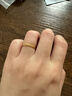 周六福新年禮物  黃金戒指女款碎碎冰車(chē)花亮面指環(huán) 計價(jià) 16號-1.96g 曬單實(shí)拍圖