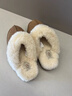 UGG秋冬季女士時(shí)尚經(jīng)典舒適厚底毛鞋領(lǐng)包頭休閑居家毛毛拖鞋2026新款 CHE | 栗色 36 鞋內長(cháng)：22CM 曬單實(shí)拍圖