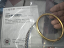 六福珠寶新年禮物一生一世黃金手鐲福滿(mǎn)傳家足金素圈 計價(jià) 60mm-約13.14克 曬單實(shí)拍圖