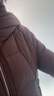 歐莎連帽立領(lǐng)白鴨絨羽絨服女2025冬新款保暖寬松短外套面包服 咖色 L 曬單實(shí)拍圖