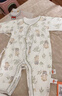 貝瑞加（Babyprints）新生兒連體衣2件裝嬰兒純棉衣服四季護肚爬服初生寶寶內衣 熊象52 曬單實(shí)拍圖