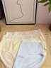 鴨鴨【A類(lèi)嬰兒棉】女士?jì)妊澟兠?0A抑菌中腰無(wú)痕少女三角褲獨立包裝 曬單實(shí)拍圖