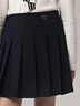 E·LAND KIDS【零染科技】衣戀女童百褶短裙25年春季新品學(xué)院風(fēng)刺繡皮扣 Navy藏青色/59 160 曬單實(shí)拍圖