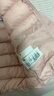優(yōu)衣庫嬰幼兒寶寶PUFFTECH空氣棉服可機洗拉鏈連帽外套478427 10 水粉色 110 曬單實(shí)拍圖
