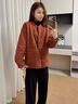 羅蒙品牌國風(fēng)立領(lǐng)盤(pán)扣棉襖棉服女2026冬季新款時(shí)尚文藝個(gè)性短款棉衣 棉麻盤(pán)扣時(shí)尚臧紅色棉衣 M 建議85-105 曬單實(shí)拍圖