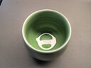 龍泉青瓷功夫茶具陶瓷茶杯家用泡茶杯辦公室主人杯單杯無(wú)柄杯中式冰裂水杯 弟窯梅子青 曬單實(shí)拍圖