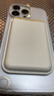 Smorss 適用蘋(píng)果MagSafe磁吸卡包通用iPhone17-12系列手機背貼卡套公交地鐵門(mén)禁購物卡袋手機殼卡包白色 曬單實(shí)拍圖