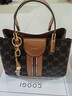 COOGI包包女包輕奢品牌手提托特包女士斜挎包情人節生日禮物送女友老婆 咖啡色 京倉直發(fā) 曬單實(shí)拍圖