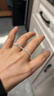 不規則珍珠戒指 彈力可調節氣質(zhì)ins小眾設計超仙指環(huán)女韓國感 珍珠款1套 曬單實(shí)拍圖