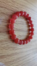 青城山天然保山南紅手串滿(mǎn)色柿子紅磨砂啞光盤(pán)玩本命年手鏈8mm情人節禮 曬單實(shí)拍圖