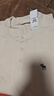 Abercrombie & Fitch經(jīng)典小麋鹿圖案男裝25夏季美式重磅寬松亨利領(lǐng)短袖T恤 奶油色 XL (180/116A)尺碼偏大 曬單實(shí)拍圖