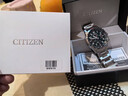 西鐵城（CITIZEN）光動(dòng)能手表男 三眼計時(shí)系列男表 夜光指南針腕表 生日禮物 CA0791-81X 綠盤(pán)鋼帶 曬單實(shí)拍圖
