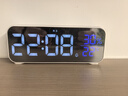 碼仕 鬧鐘學(xué)生兒童溫濕度計電子智能簡(jiǎn)約夜光LED聲控大音量電子鐘8820白色開(kāi)學(xué)季新年禮物 曬單實(shí)拍圖