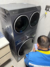 小天鵝（LittleSwan）懶人三筒洗衣機小烏梅3.0滾筒洗衣機分區洗 內衣襪子可疊放【迷你小烏梅】純平全嵌自由組合 【三洗兩烘】 三筒 12kg TNDD20+VE00 曬單實(shí)拍圖