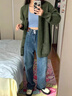 歌詩(shī)慧褲子牛仔褲女春夏新款直筒褲女士休閑褲高腰窄版闊腿褲小個(gè)子 雙扣高腰牛仔褲復古藍 常規 S 【建議95斤內】 曬單實(shí)拍圖
