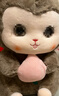 可愛(ài)猴子毛絨玩具小猴子玩偶公仔抱桃猴布偶兒童布娃娃生日禮物女 棕色 45cm 曬單實(shí)拍圖