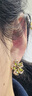 KRISTEN JUDI綠色花朵耳環(huán)女小眾氣質(zhì)耳釘甜美學(xué)生高級感精致滿(mǎn)鉆耳飾圣誕禮物 送女友老婆閨蜜實(shí)用浪漫禮物 金色花瓣耳墜紀念日禮盒 曬單實(shí)拍圖
