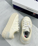 斐樂(lè )（FILA）官方女鞋CARROT摩登板鞋春新款蘿卜鞋休閑運動(dòng)鞋 古白色/初雪白-AA 38 曬單實(shí)拍圖