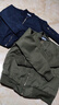 男裝秋冬季加絨加厚防寒工裝棉服工作穿的勞保服大碼外套夾克棉衣 軍綠色【內里加厚】 XL 【建議140-160斤】 曬單實(shí)拍圖