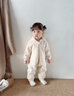 英氏（YEEHOO）【商場(chǎng)同款】嬰兒衣服女童秋冬長(cháng)袖連體衣保暖寶寶衣服新款 珍珠杏 80cm (推薦9-18個(gè)月) 曬單實(shí)拍圖