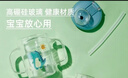 富光兒童牛奶杯帶刻度 寶寶沖泡奶粉吸管水杯耐熱玻璃杯子男女果汁杯 藍色 350ml 曬單實(shí)拍圖