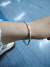 老鳳祥簡(jiǎn)約素圈推拉銀手鐲足銀純銀鐲子實(shí)心送女友老婆情人節生日禮物 足銀光面推拉銀手鐲(約16.5±1g) 曬單實(shí)拍圖