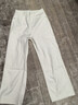 帛芮加絨純棉牛仔褲女冬季2025年新款加厚高腰休閑褲白色窄版闊腿褲子 曬單實(shí)拍圖