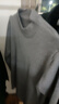 NVWNK鄂爾多市產(chǎn)100%純羊毛絨衫男士冬季半高領(lǐng)加厚打底針織衫高檔毛衣 半高領(lǐng)灰色 2XL 180建議150-170斤 曬單實(shí)拍圖