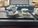 四美堂羊脂玉白瓷功夫茶具套裝手繪薄胎家用陶瓷茶壺茶杯泡茶節日禮品 曬單實(shí)拍圖