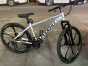 鳳凰山地自行車(chē)全軸承減震賽車(chē)成人青少年男女士學(xué)生通勤越野單車(chē) 銀色/加粗減震/前軸承/六刀輪 26寸（適合165-175cm左右騎行） 24速/鋼架 曬單實(shí)拍圖