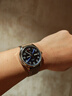 上海手表男自動(dòng)機械表 國產(chǎn)全夜光防水男表復古大表盤(pán)商務(wù)腕表SH011 普魯士藍【牛皮雙歷款】 曬單實(shí)拍圖