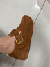 他她（TATA）女鞋2026春季新款勃肯鞋休閑百搭內增高深口鞋子4XN05AM6 棕色 36 曬單實(shí)拍圖