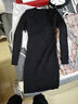 梵闋針織連衣裙女秋冬新款韓版chic復古修身小個(gè)子打底內搭毛衣包臀裙 黑色 均碼-建議85-130斤 曬單實(shí)拍圖